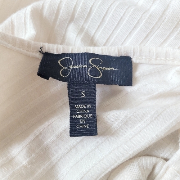 Jessica Simpson Laced Sleeves Open Back Top Size Small - Picture 11 of 14